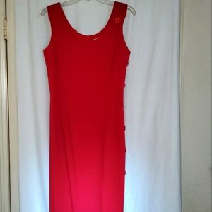 Red summer dress